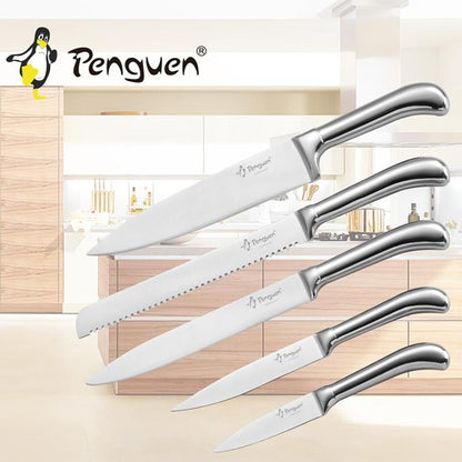 Mutfak Bıçak Seti - 6'lı  - Nora - Inox - Penguen (PNG-1800)