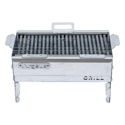 Katlanabilir Ayaklı Portatif Mangal - Paslanmaz - Argeus - Orta - Taşıma Çantalı