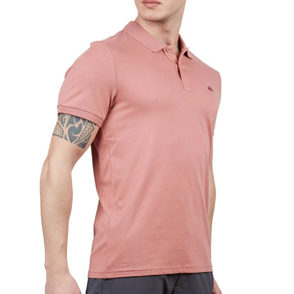 Erkek Polo Yaka Tişört - Pamuklu Spor Tişört - Stratus - Gül Kurusu (600303)