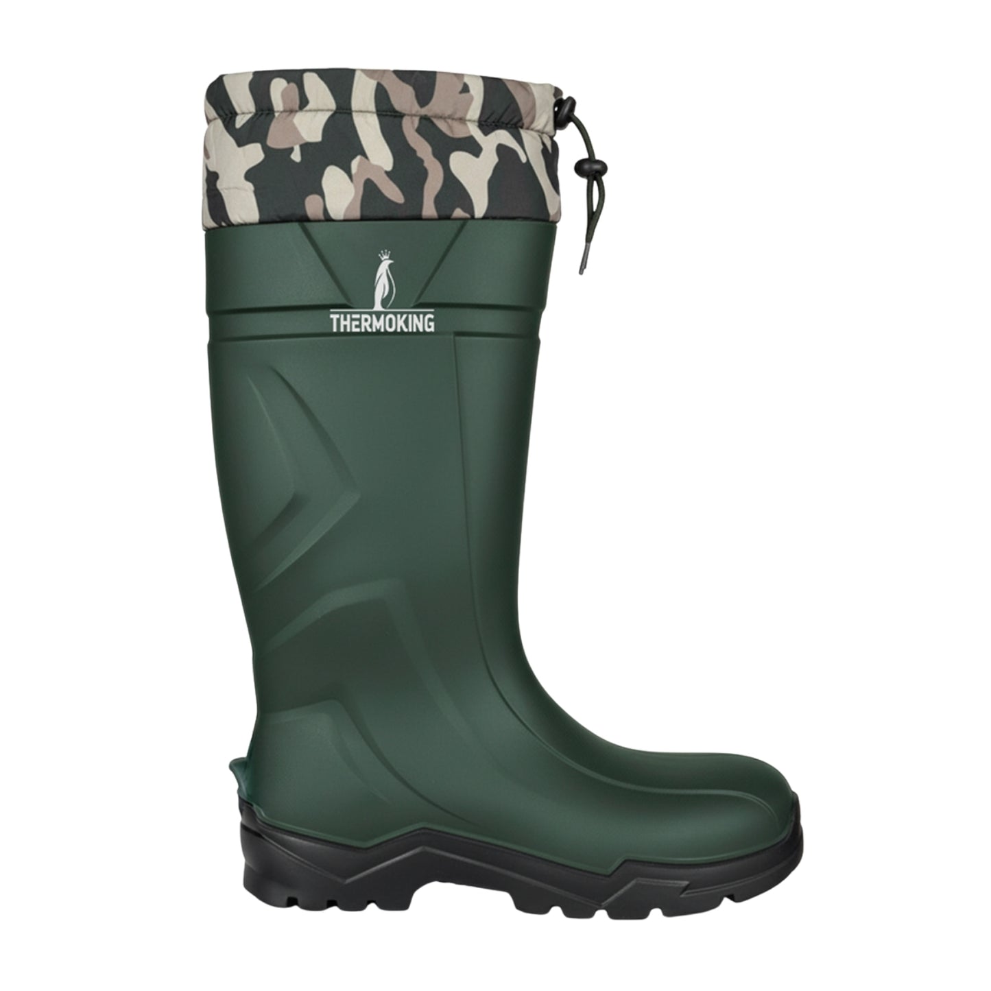 Konçlu PU Uzun Avcı Çizmesi - Su Geçirmez - Kaymaz Taban - Thermoking - Balıkçı Çiftçi Çizme