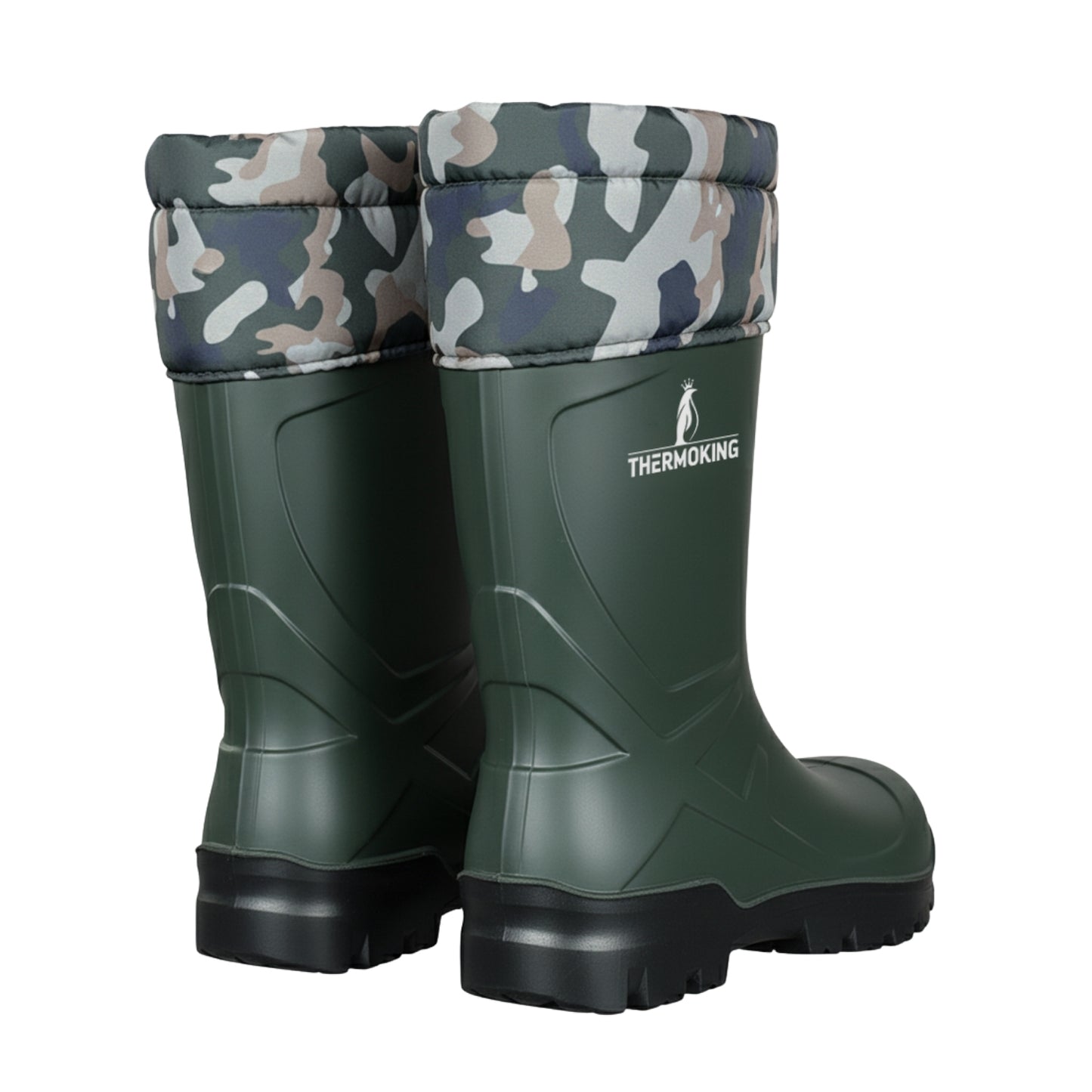 Konçlu PU Kısa Avcı Çizmesi - Su Geçirmez - Kaymaz Taban - Thermoking - Balıkçı Çiftçi Çizme