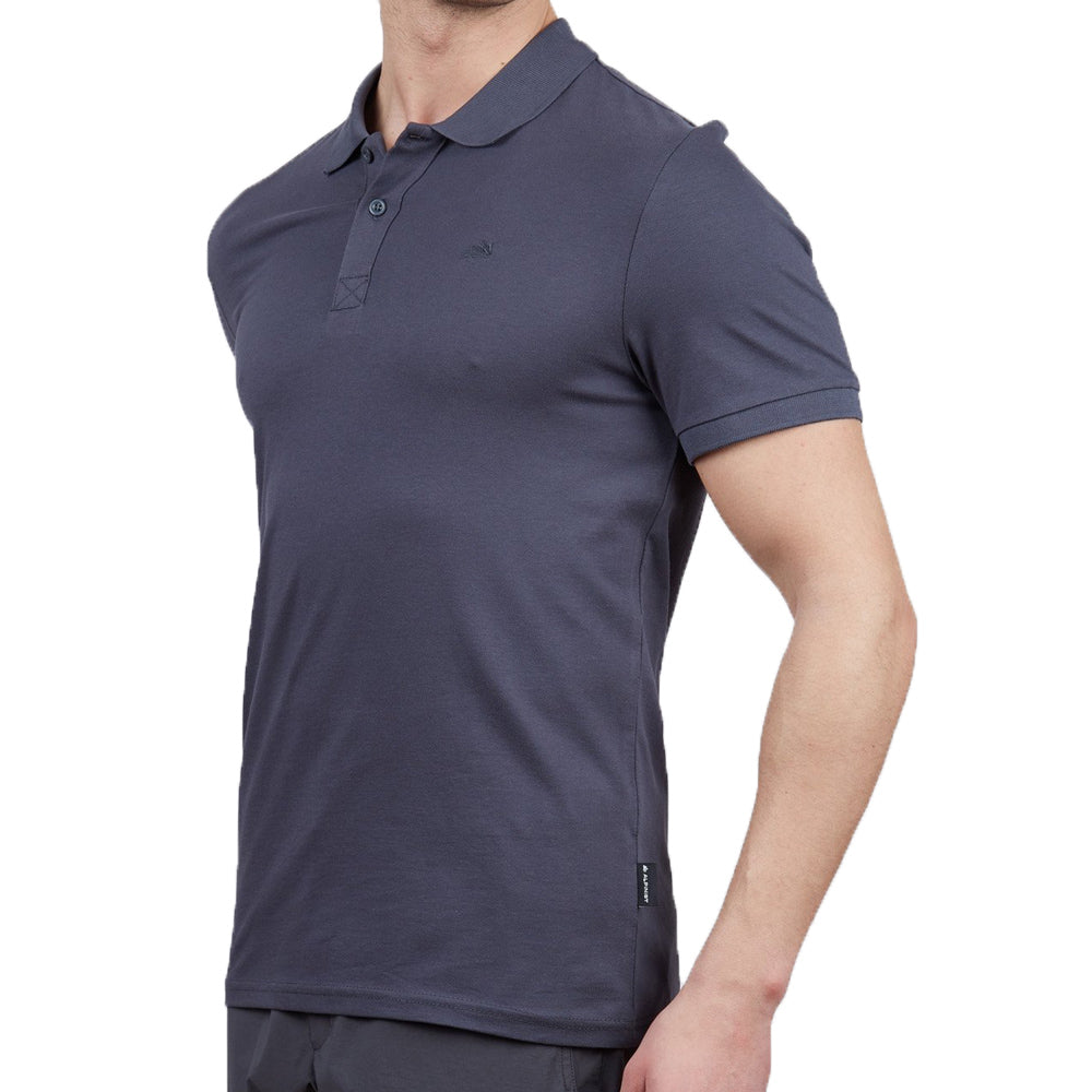 Erkek Polo Yaka Tişört - Pamuklu Spor Tişört - Stratus - Antrasit (600303)