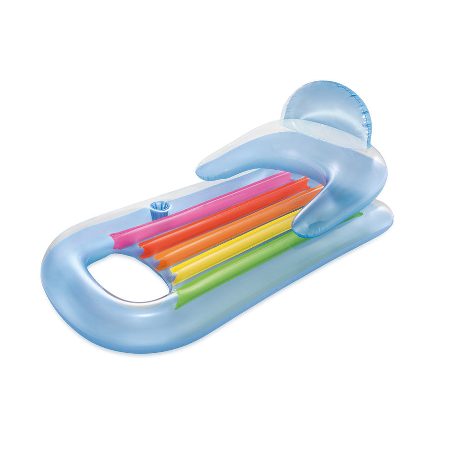 Şişme Havuz Deniz Yatağı - Sultan Yatağı - Bardaklıklı - Mavi (58802EU)