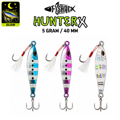 3'lü Metal Jig Yem Seti - Fishack Hunterx - 5g 40mm