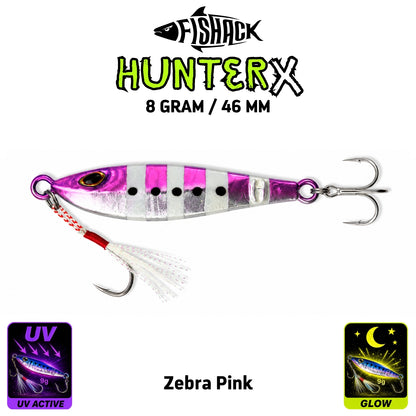3'lü Metal Jig Yem Seti - Fishack Hunterx - 8g 46mm