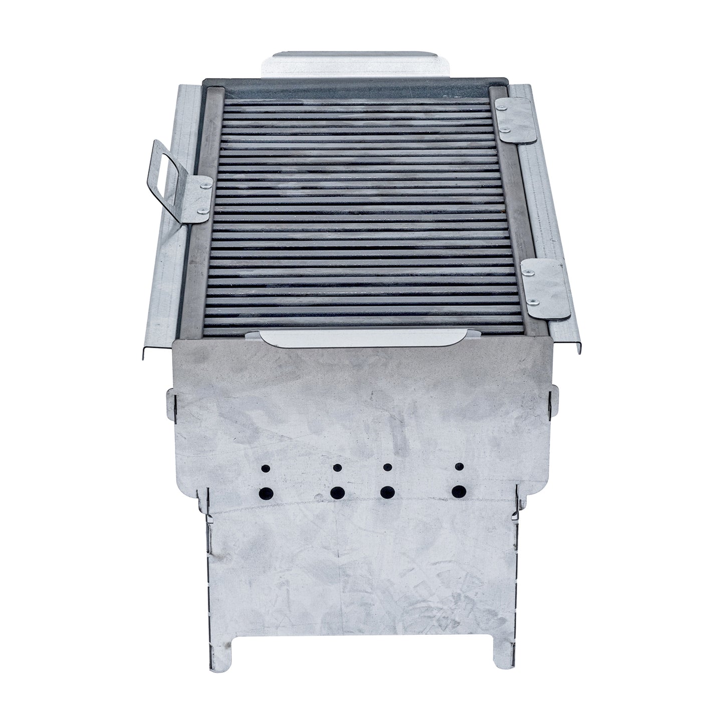 Katlanabilir Ayaklı Portatif Mangal - Paslanmaz - Argeus - Büyük - Taşıma Çantalı