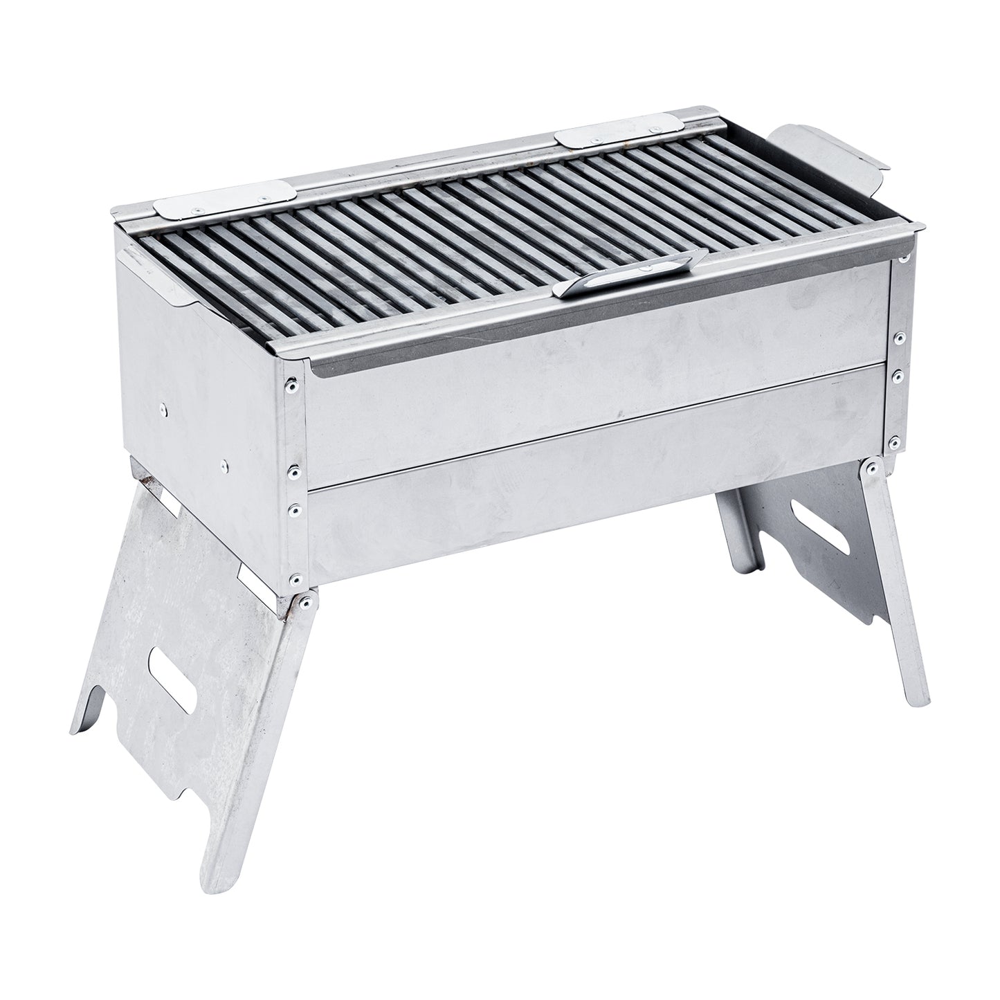 Katlanır Ayaklı Mangal - Argeus - Paslanmaz - Mühürleme Izgaralı - Kül Hazneli