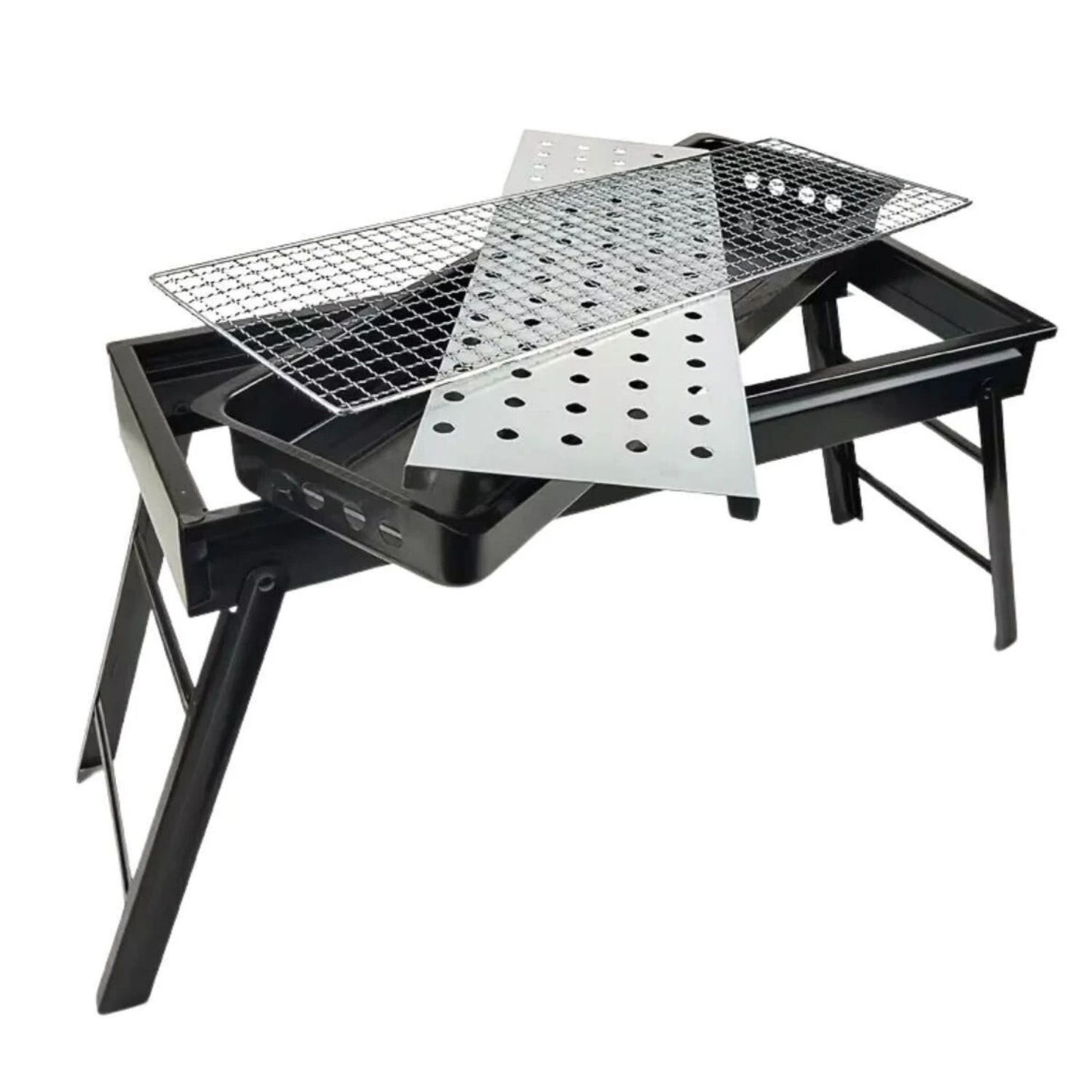 Portatif Katlanabilir Mangal - Madfox Cookout BBQ - Siyah - 547305