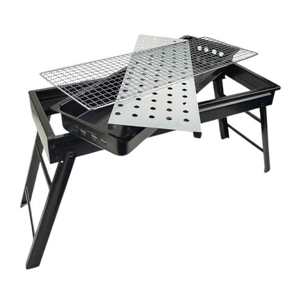 Portatif Katlanabilir Mangal - Madfox Cookout BBQ - Siyah - 547305