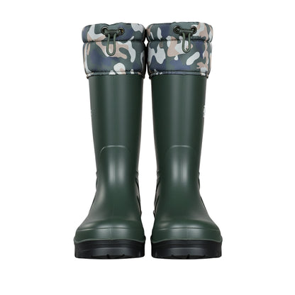 Konçlu PU Uzun Avcı Çizmesi - Su Geçirmez - Kaymaz Taban - Thermoking - Balıkçı Çiftçi Çizme