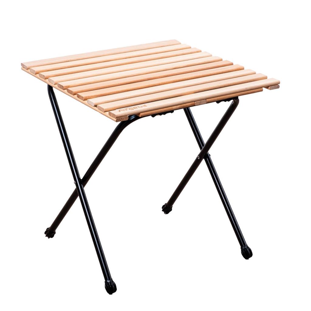 4 Adet Katlanır Kamp Sandalyesi ve Masa Seti - Rock - Buğday - Bardaklıklı - 140 KG