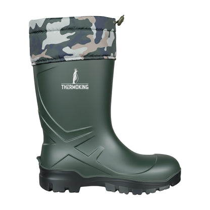 Konçlu PU Kısa Avcı Çizmesi - Su Geçirmez - Kaymaz Taban - Thermoking - Balıkçı Çiftçi Çizme