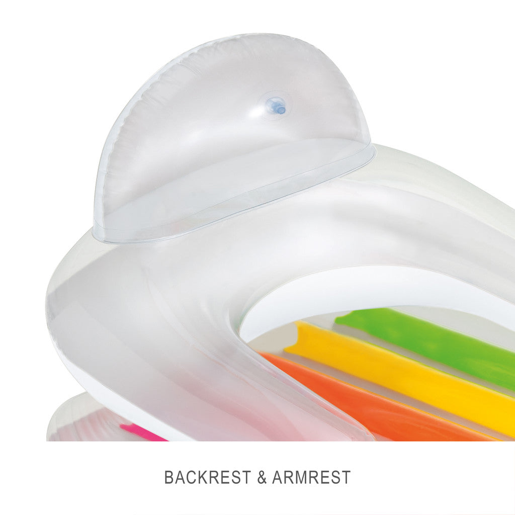 Şişme Havuz Deniz Yatağı - Sultan Yatağı - Bardaklıklı - Gümüş (58802EU)