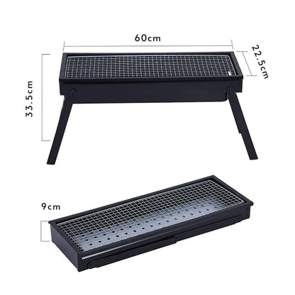Portatif Katlanabilir Mangal - Madfox Cookout BBQ - Siyah - 547305