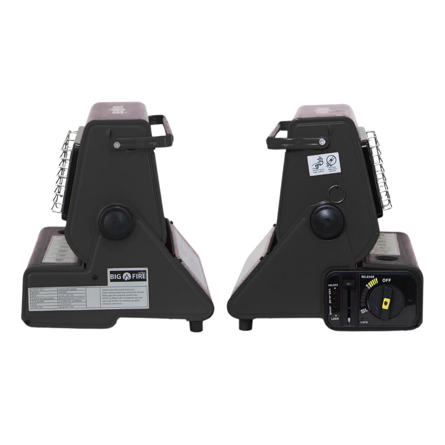 Portatif Kamp Sobası - Madfox Big Fire Maxi - Siyah - 547261