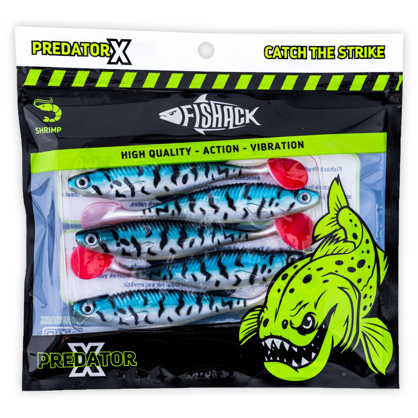 Silikon Balık - 10g 100mm - Fishack PredatorX - Grim