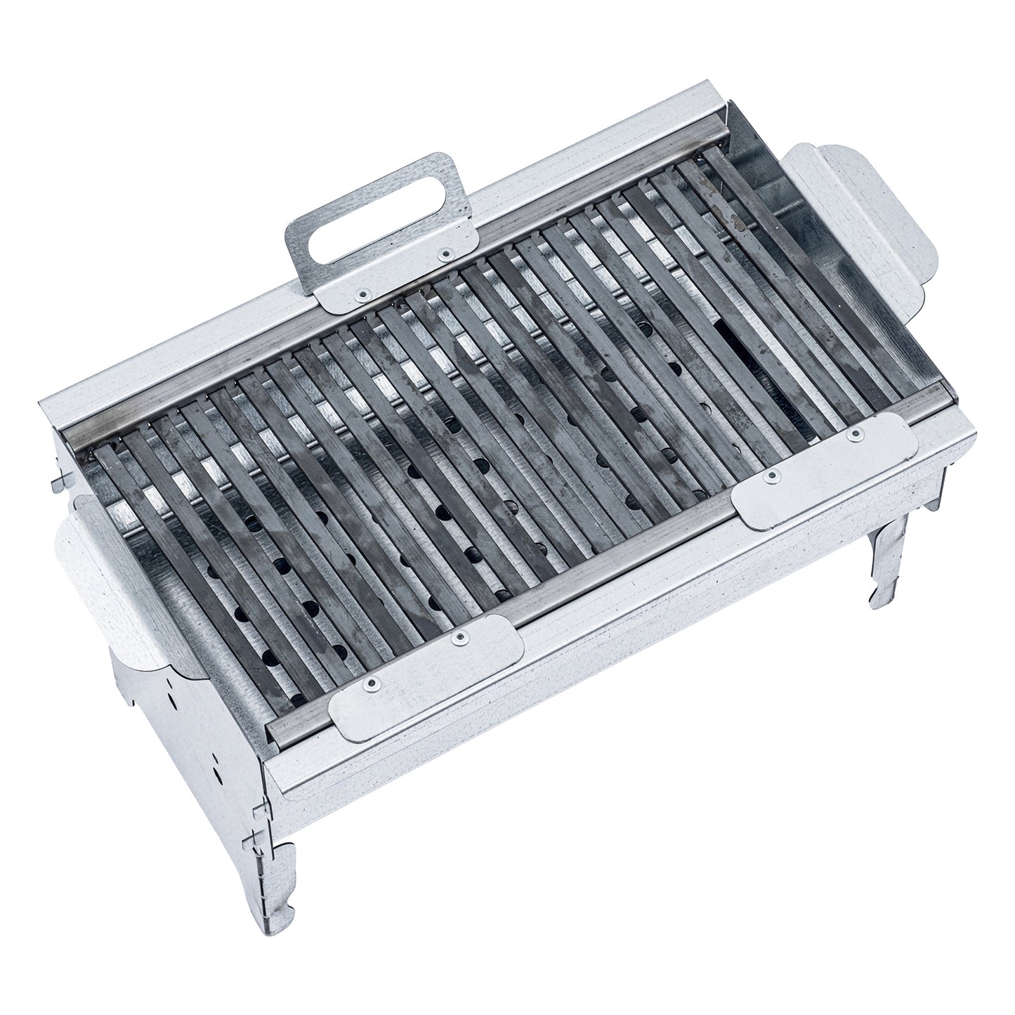 Katlanabilir Ayaklı Portatif Mangal - Paslanmaz - Argeus - Orta - Taşıma Çantalı