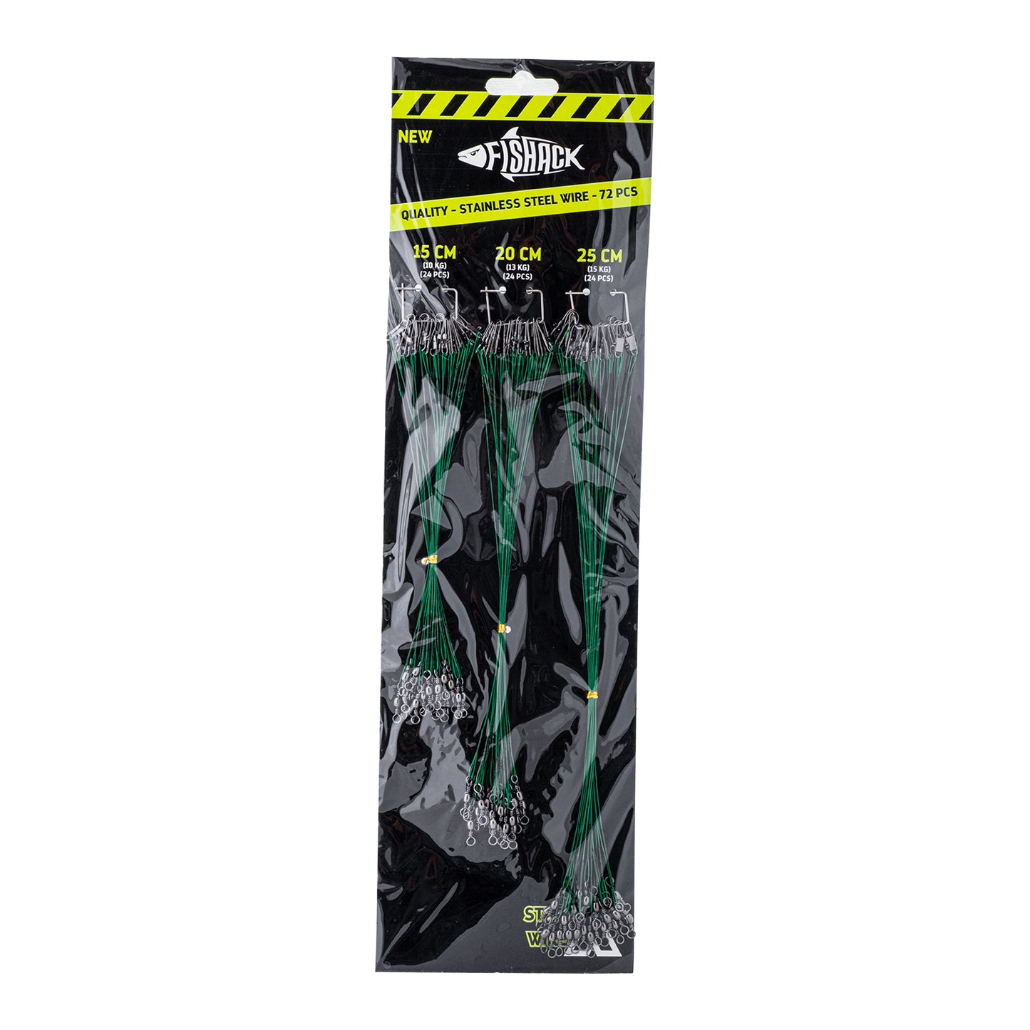 Klipsli Fırdöndülü Çelik Tel - Fishack WireX - 72'li Kartela Set