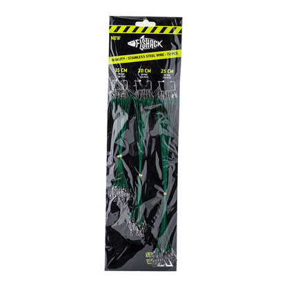 Klipsli Fırdöndülü Çelik Tel - Fishack WireX - 72'li Kartela Set