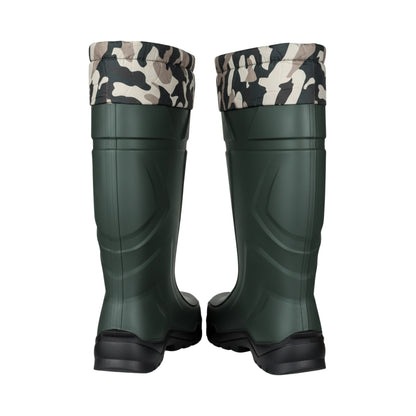 Konçlu PU Uzun Avcı Çizmesi - Su Geçirmez - Kaymaz Taban - Thermoking - Balıkçı Çiftçi Çizme