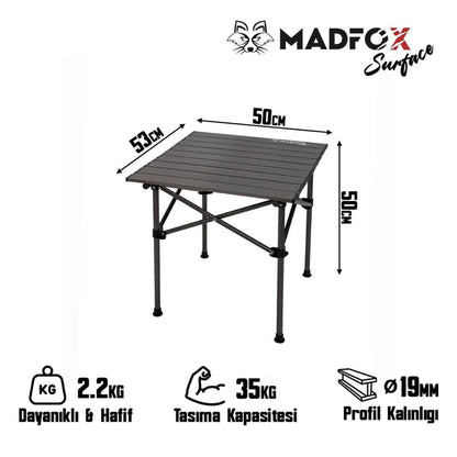 Katlanabilir Alüminyum Kamp Masası - Akordion - Madfox Surface - 547271