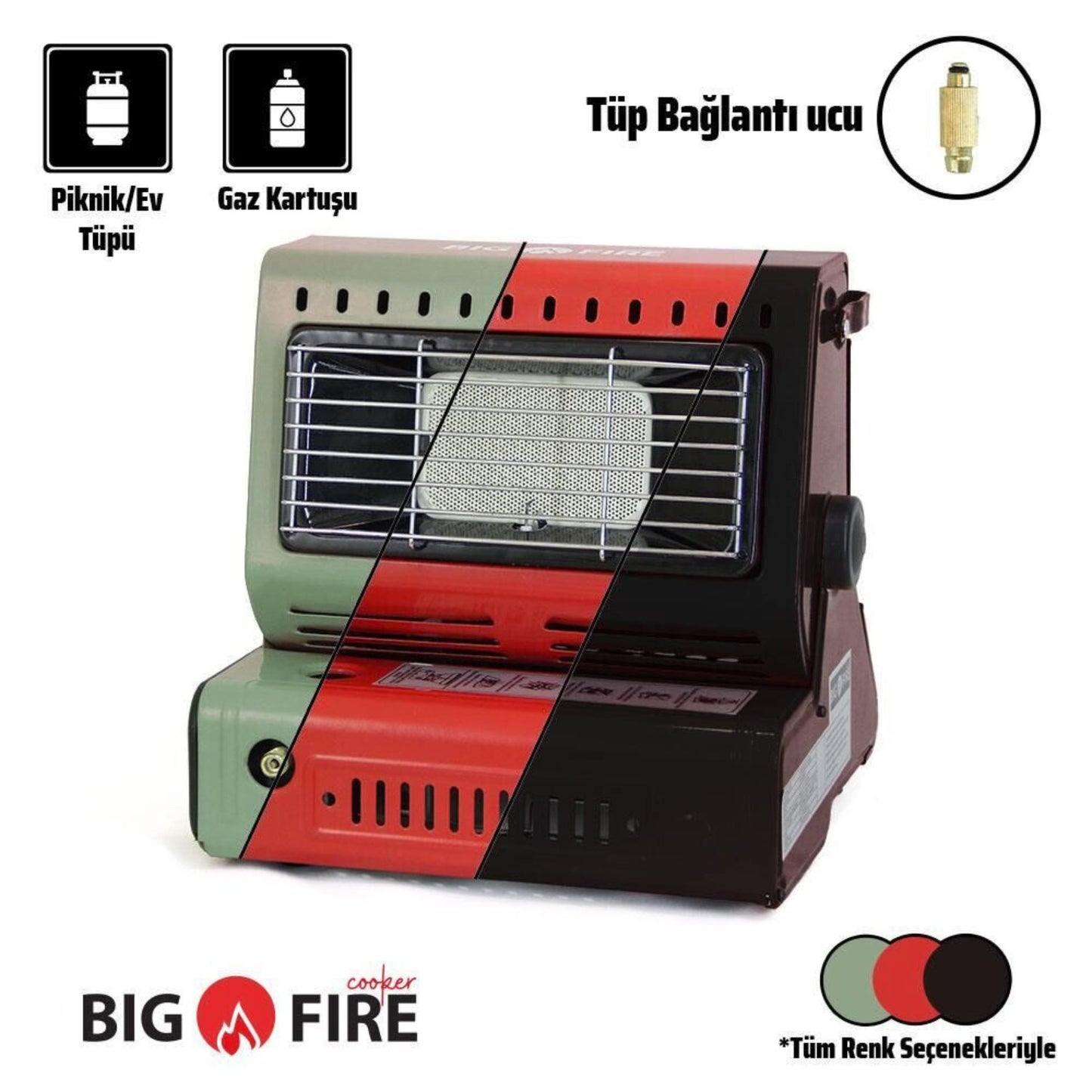 Portatif Kamp Sobası - Madfox Big Fire Maxi - Siyah - 547261