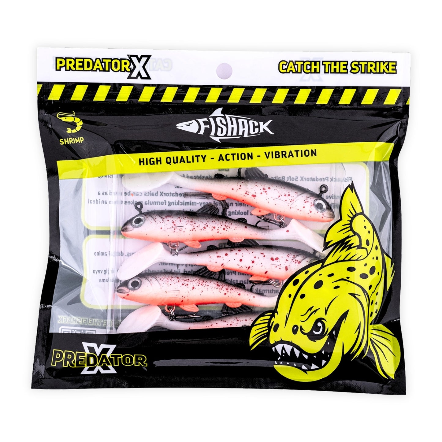 Silikon Balık - 15g 100mm - Üçlü İğneli - Fishack - UV Boyalı - Ember