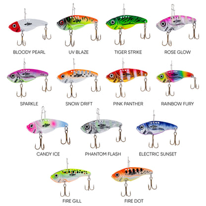 Vibrasyon Yem - LRF/Spin Jig - Fishack VibraX - 7g 40mm - UV Blaze - UV Boyalı