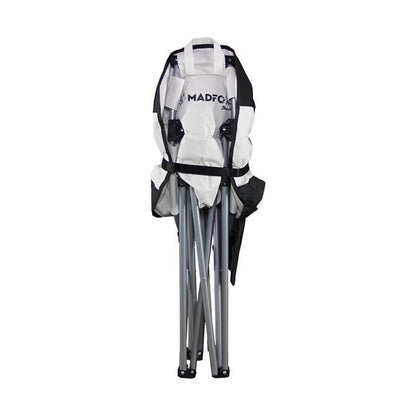 Katlanır Kamp Piknik Sandalyesi - Madfox Moonchair Deluxe - Siyah/Gri - 547212 - Taşıma Çantalı
