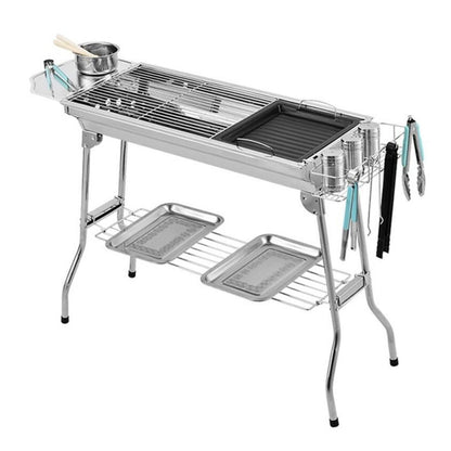 Portatif Katlanabilir Mangal - Madfox Grilmate BBQ - Silver - 547307
