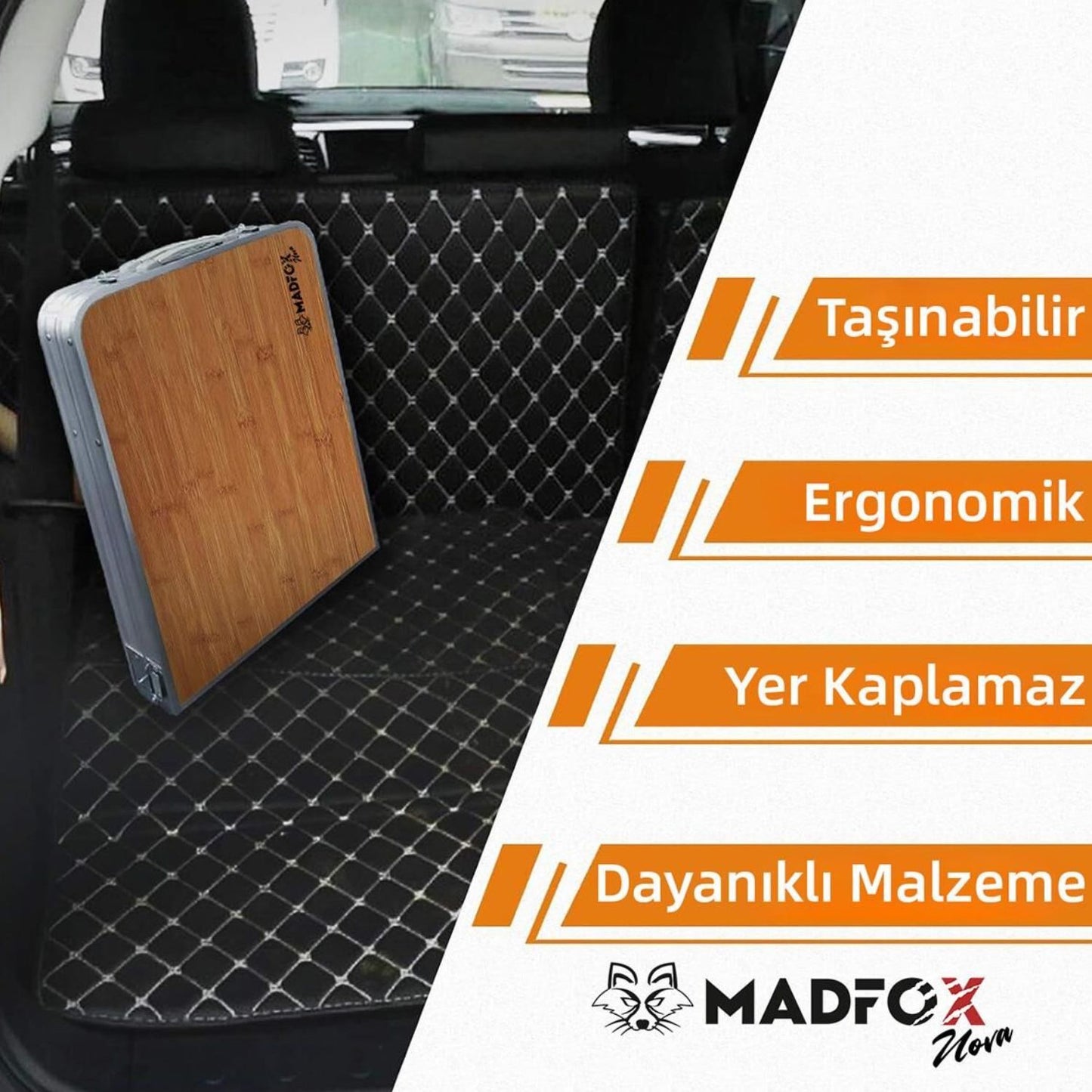 Katlanabilir Ahşap Kamp Masası - Madfox Nova - 547280