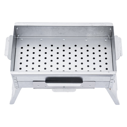 Katlanır Ayaklı Mangal - Argeus - Paslanmaz - Mühürleme Izgaralı - Kül Hazneli