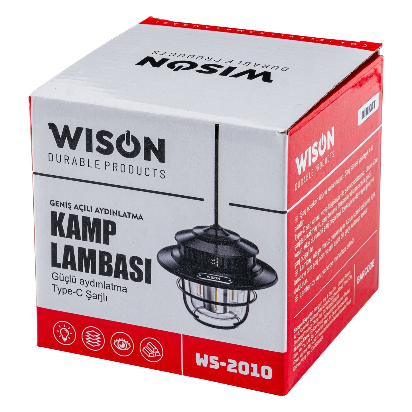 Şarj Edilebilir Kamp Lambası - Wison - Retro Görünüm