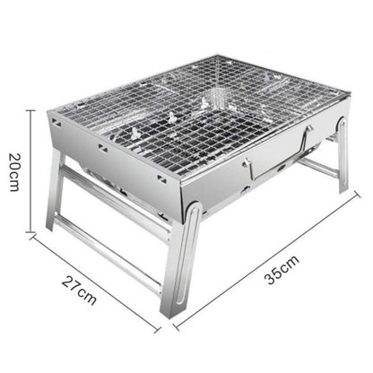 Portatif Katlanabilir Mangal - Madfox Roadtrip BBQ - Silver - 547306