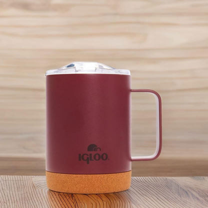 Çelik Mug Termos - Igloo - Cork - 350ml - Bordo - 205696