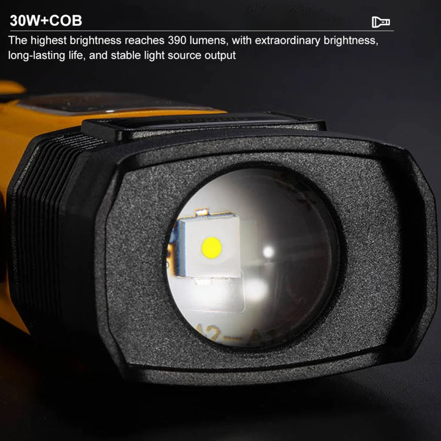 Şarj Edilebilir El Feneri - Wison -  700 Lümen - 5 Watt - LED COB - Mıknatıslı