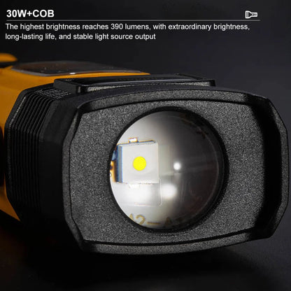 Şarj Edilebilir El Feneri - Wison -  700 Lümen - 5 Watt - LED COB - Mıknatıslı