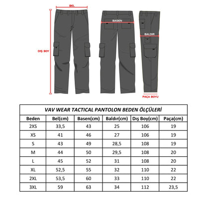 Taktikal Outdoor Erkek Pantolon - Vav Tactec 13 Camel