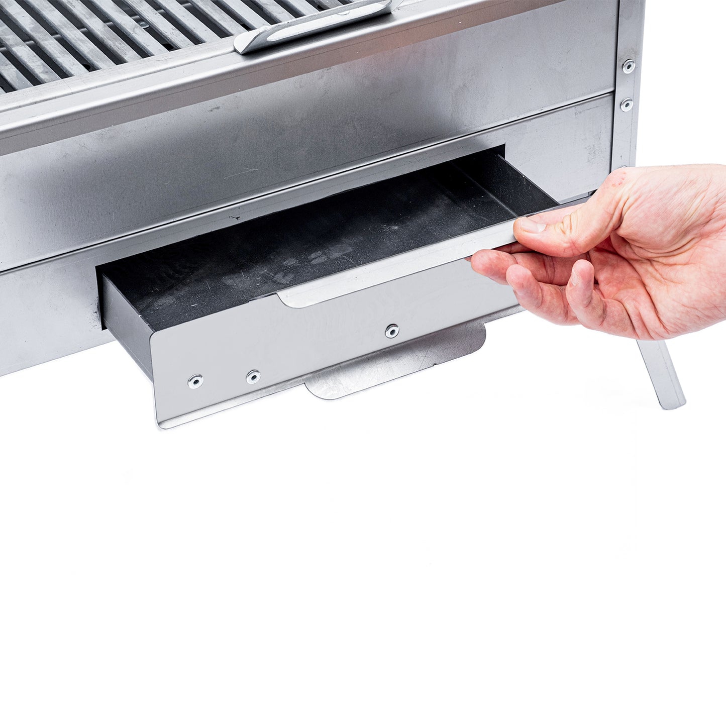 Katlanır Ayaklı Mangal - Argeus - Paslanmaz - Mühürleme Izgaralı - Kül Hazneli