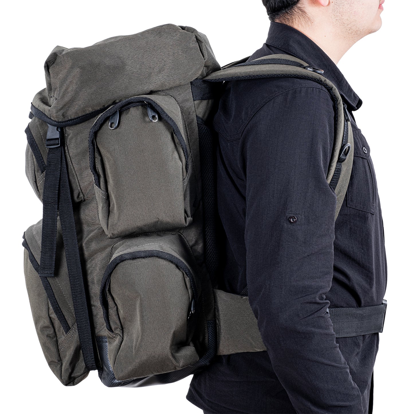 Outdoor Sırt Çantası - Balıkçı - Carpzoom - 70 LT. - Haki - CZ7771