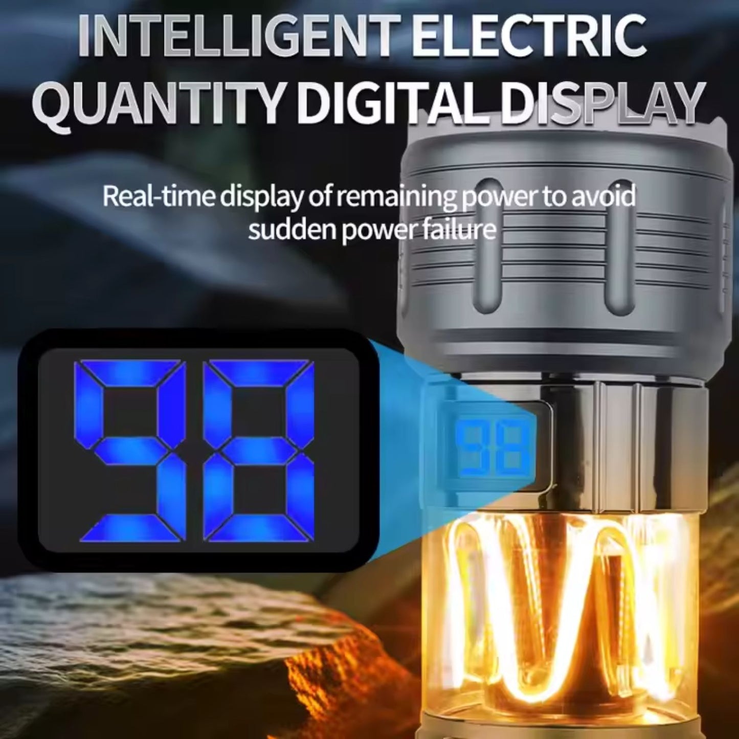 Şarj Edilebilir El Feneri - Wison - 1000 Lümen - 10 Watt
