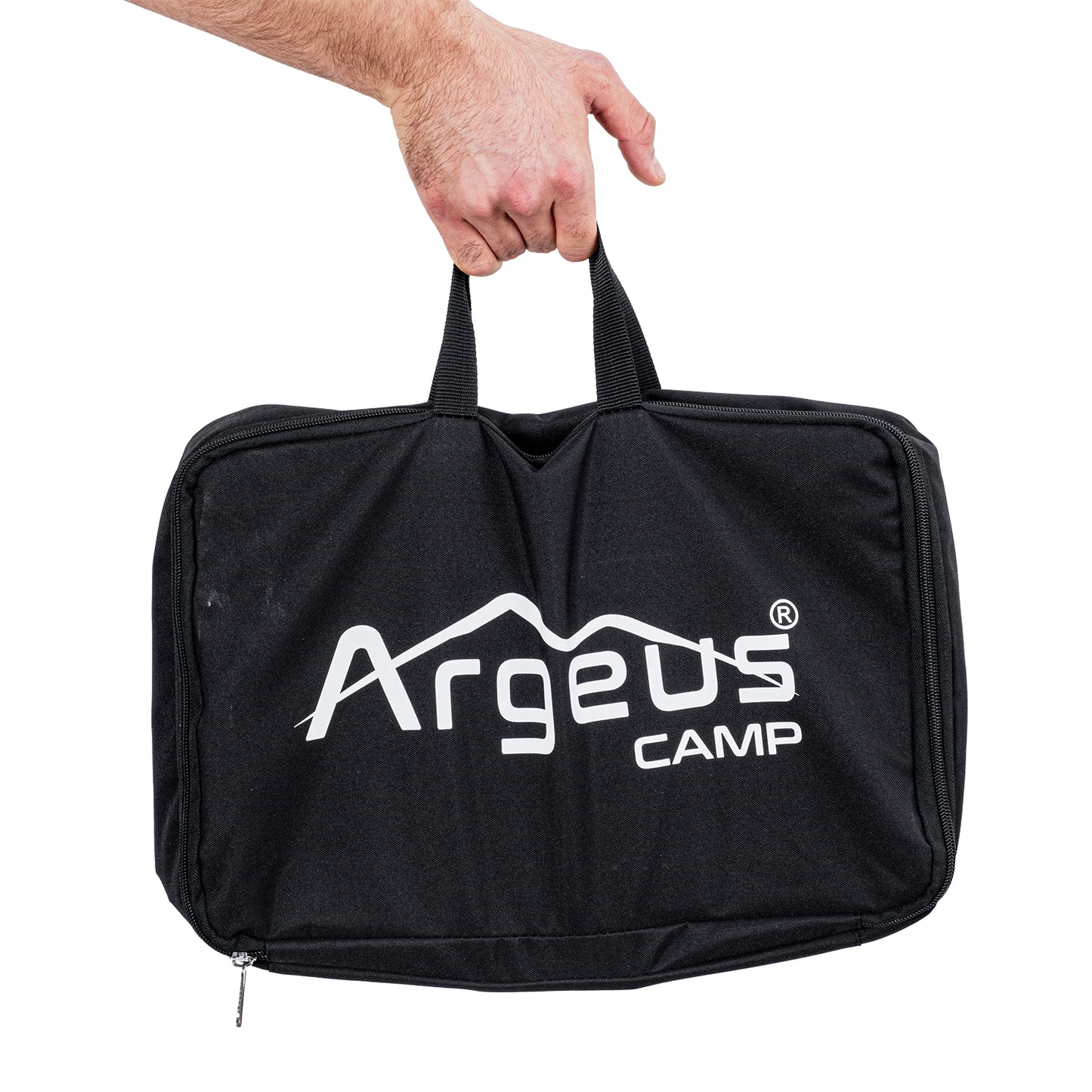 Katlanabilir Ayaklı Portatif Mangal - Paslanmaz - Argeus - Büyük - Taşıma Çantalı