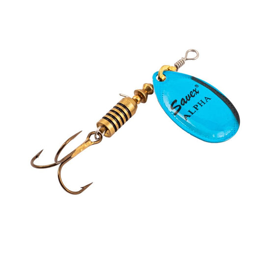 Alabalık Turna Döner Olta Kaşık - Alpha - Platium Mavi - No:3