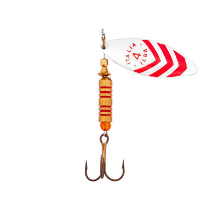 Alabalık Turna Döner Olta Kaşık - Ilba Sergente 60114 - Gümüş/Kırmızı - No:4