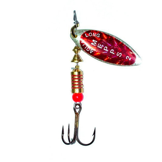 Alabalık Turna Döner Olta Kaşık - Mepps - Aglia Long Redbo Gümüş-Kırmızı No:2