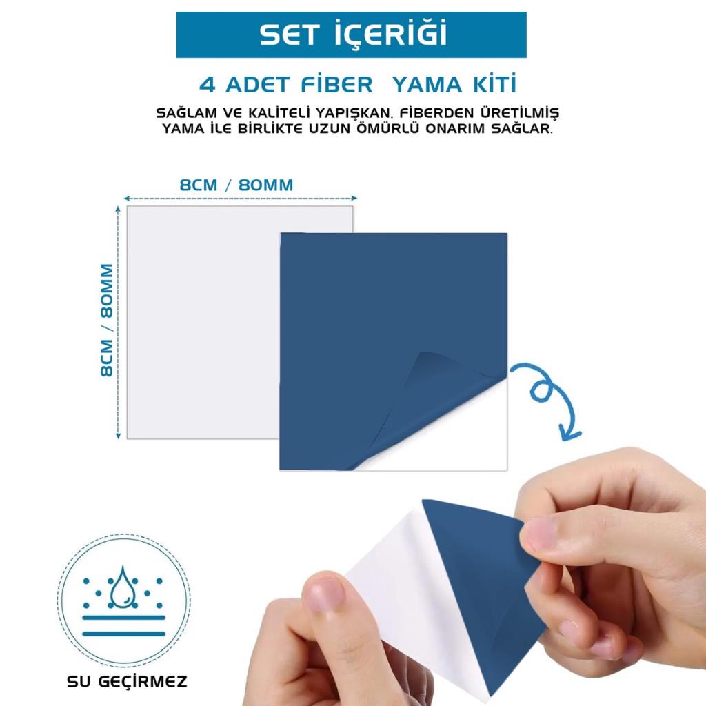 Argeus Kendinden Yapışkanlı Tamir Yaması Lacivert