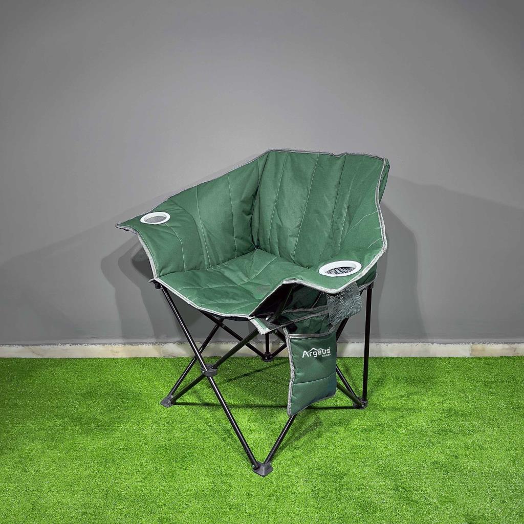 Argeus Nevgrande Comfort Katlanabilir Kamp Sandalyesi Yeşil