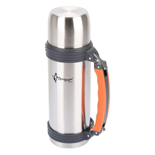 Avcı Termosu -  0.75 LT - Çift Kat Çelik - Penguen - İnox (PNG-3015)