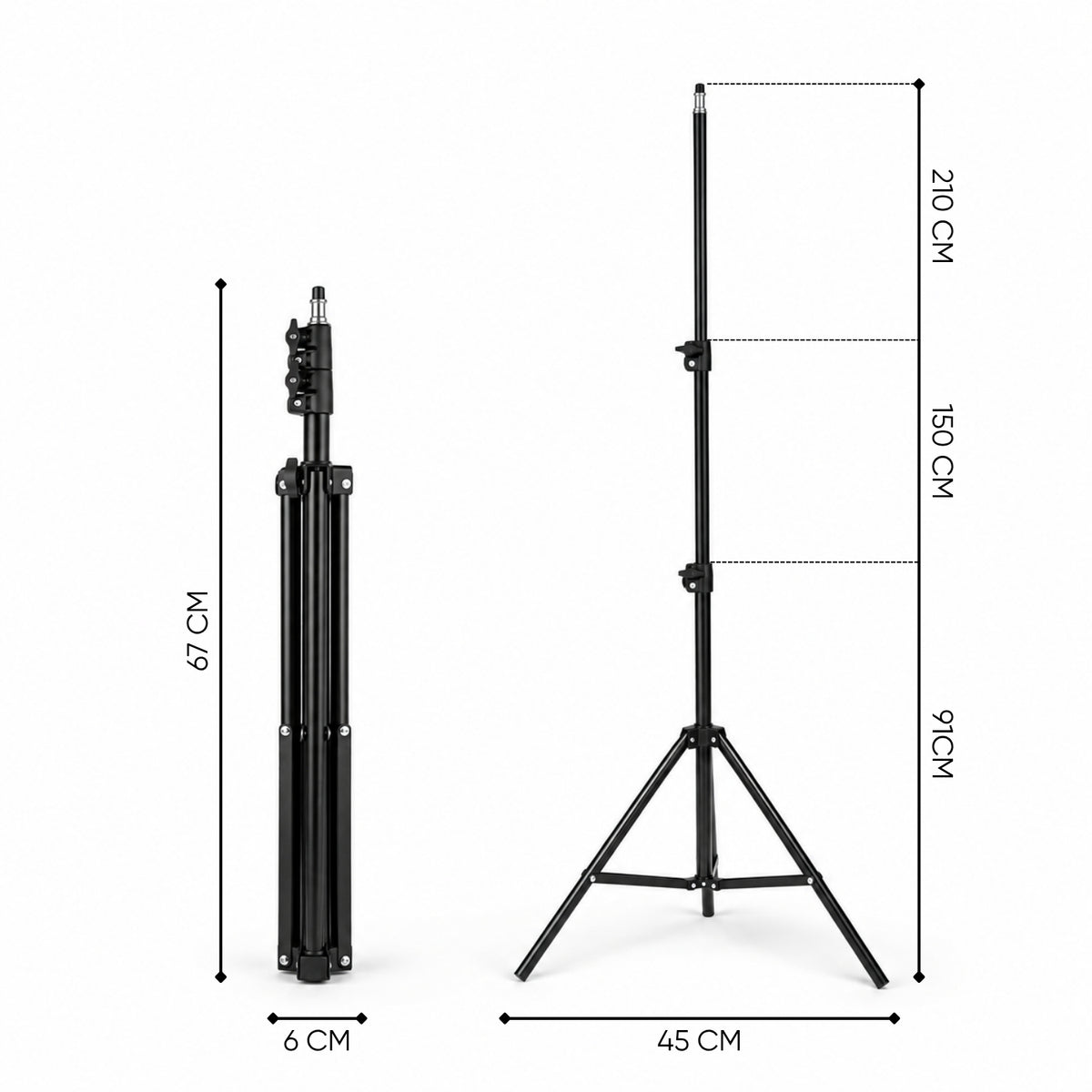 Ayarlanabilir Tripod - Kamera - Telefon - Wison - 210cm (WS-110)
