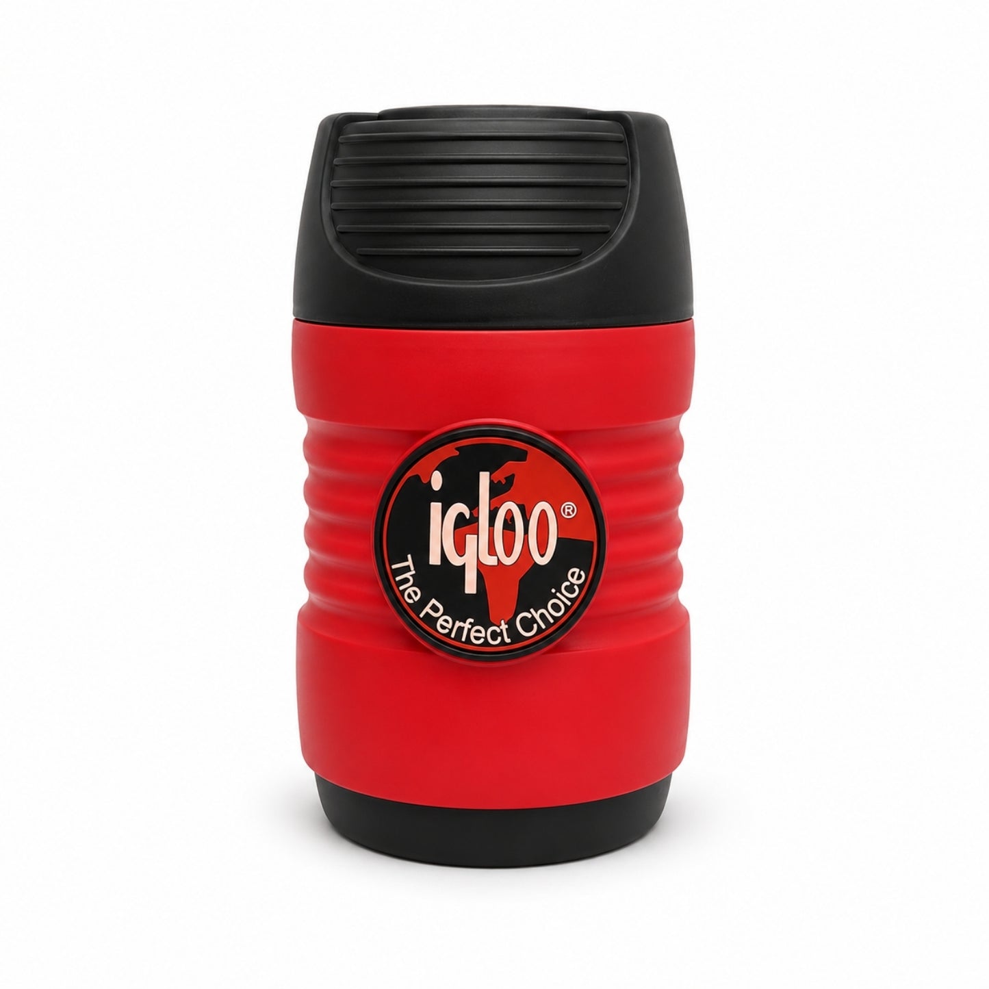 Cam Yemek Termosu - Isı Yalıtımlı - Igloo - 600 ml - Siyah/Kırmızı - 200385